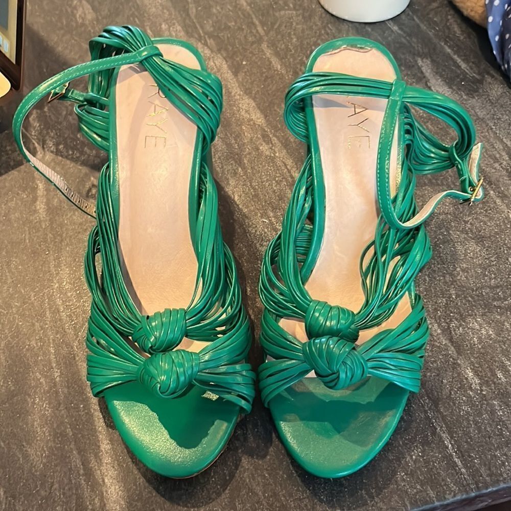 Raye Bass Heel in Kelly Green - Picture 2 of 6